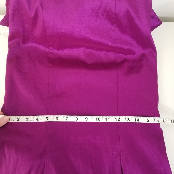 Mac Duggal Purple Strapless Formal Gown Cascading Waterfall Draped Back Size 6 - Picture 6 of 14